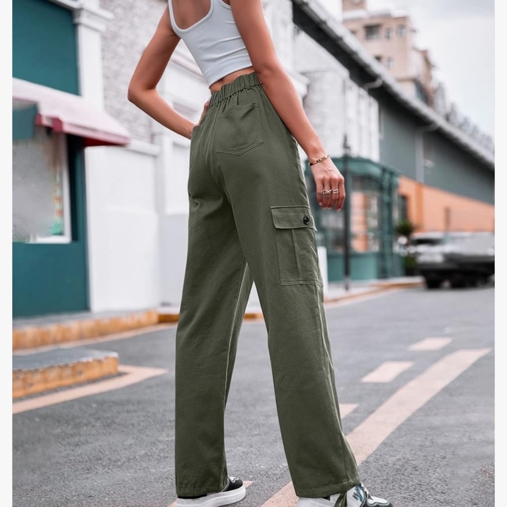 High Waisted Cargo Pants